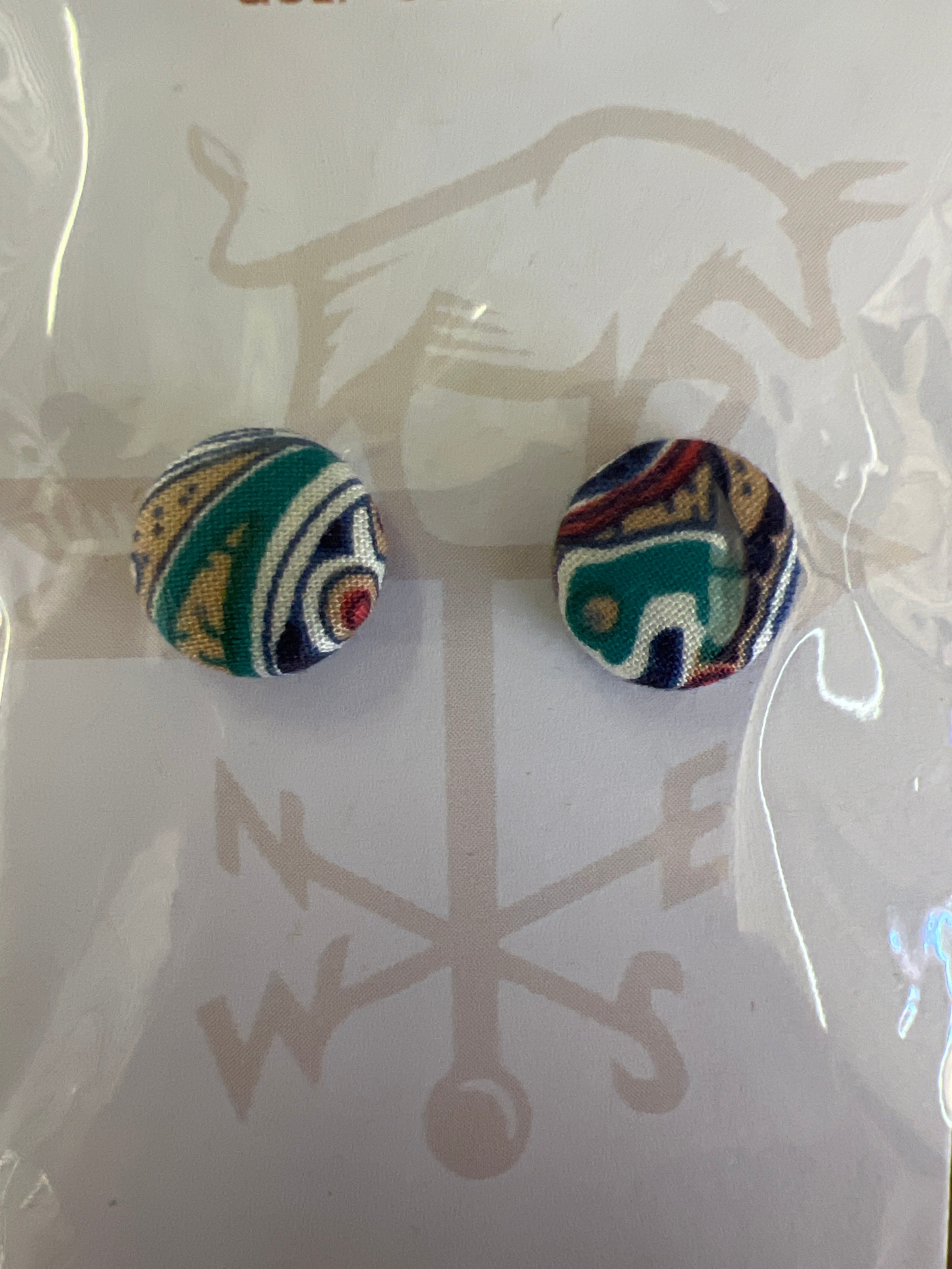 HBGC 12mm Fabric Earrings