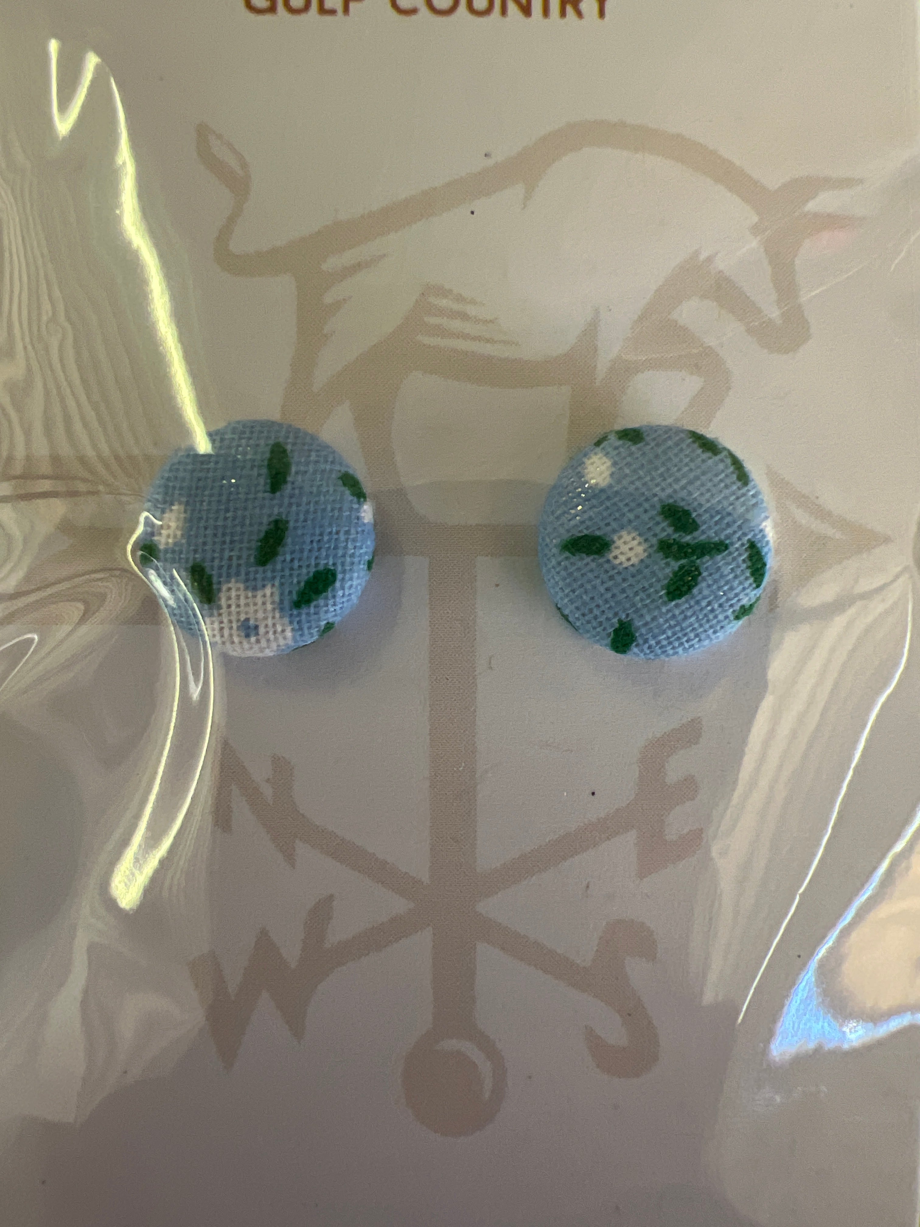 HBGC 12mm Fabric Earrings