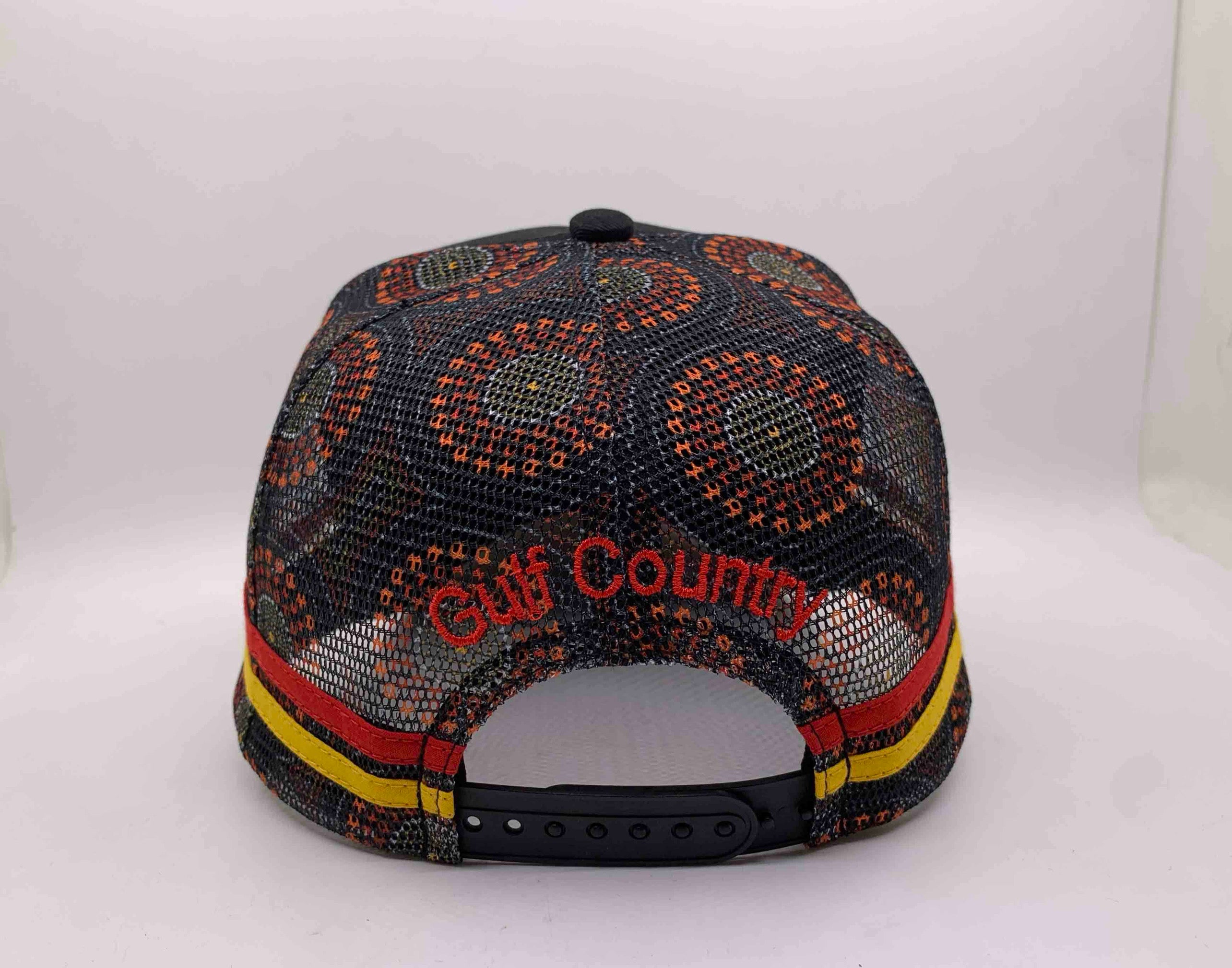 Medium Profile Indigenous Gulf Country Trucker Cap - Black