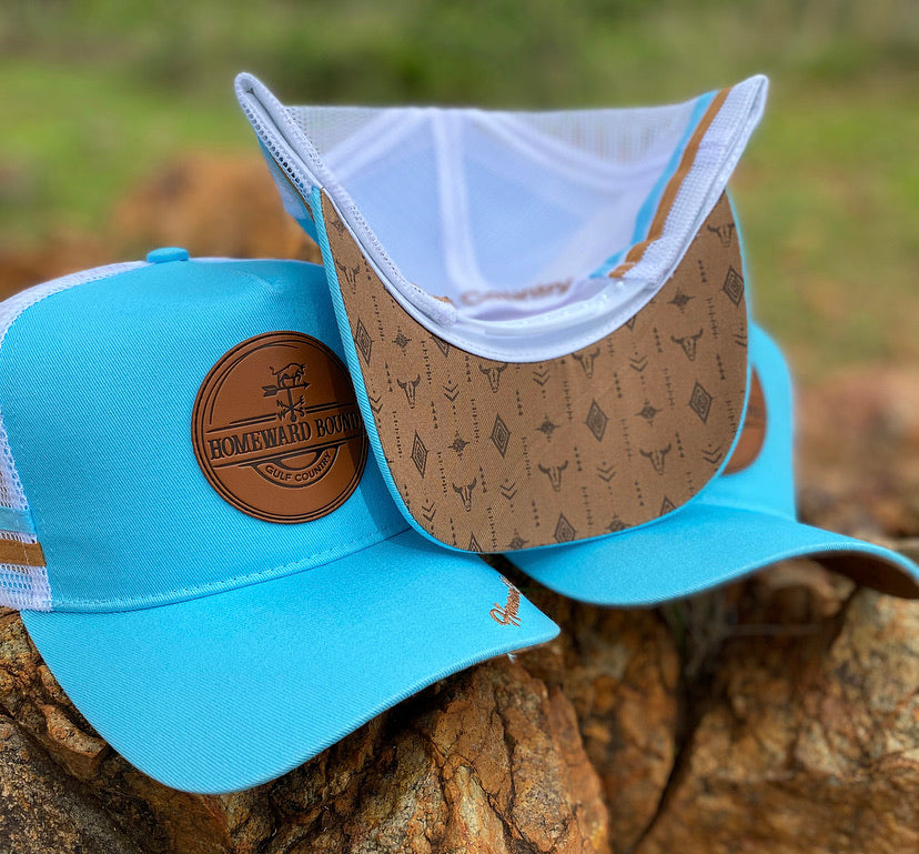 Gulf Country Trucker Cap - High Profile Light Blue